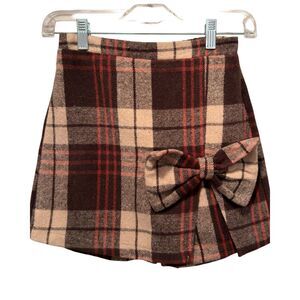 NEW Girl's Cotton Blend Plaid Skort size 9Y-10Y